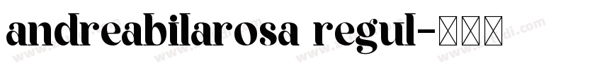 andreabilarosa regul字体转换